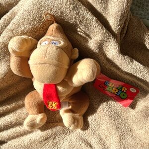 DK Donkey Kong 7” Plush Stuffed Toy Official Licensed Nintendo Super Mario